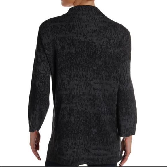Eileen Fisher Womens Black Marled Day To Night Pull Over Sweater - Picture 2 of 9